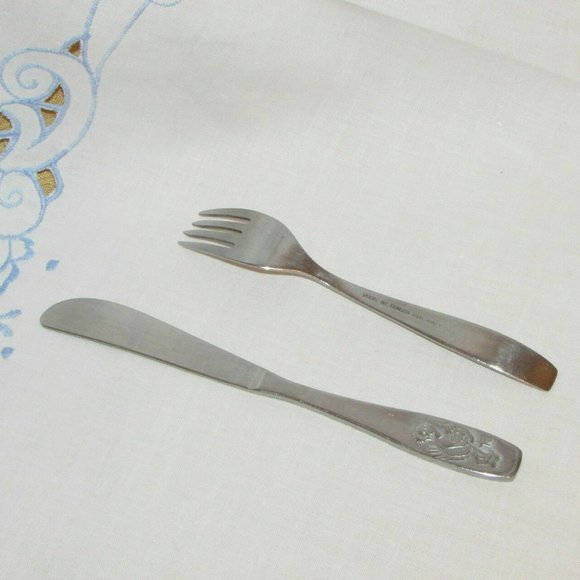 Viners Youth Cutlery Vintage Knife & Fork Children's Feeding Set - Picture 3 of 4